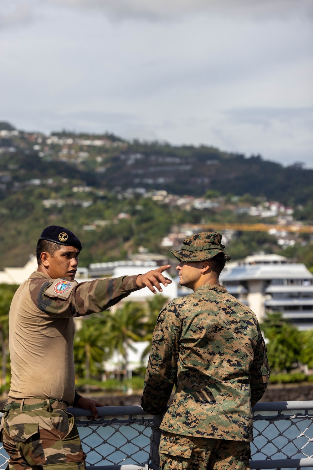U.S. Marines embark on Japanese vessel during Marara 24