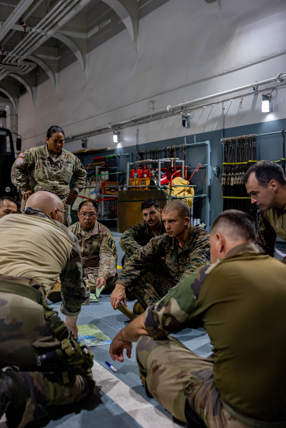 U.S. Marines embark on Japanese vessel during Marara 24
