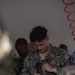 U.S. Marines, French soldiers clean FAMAS rifles during Marara 24