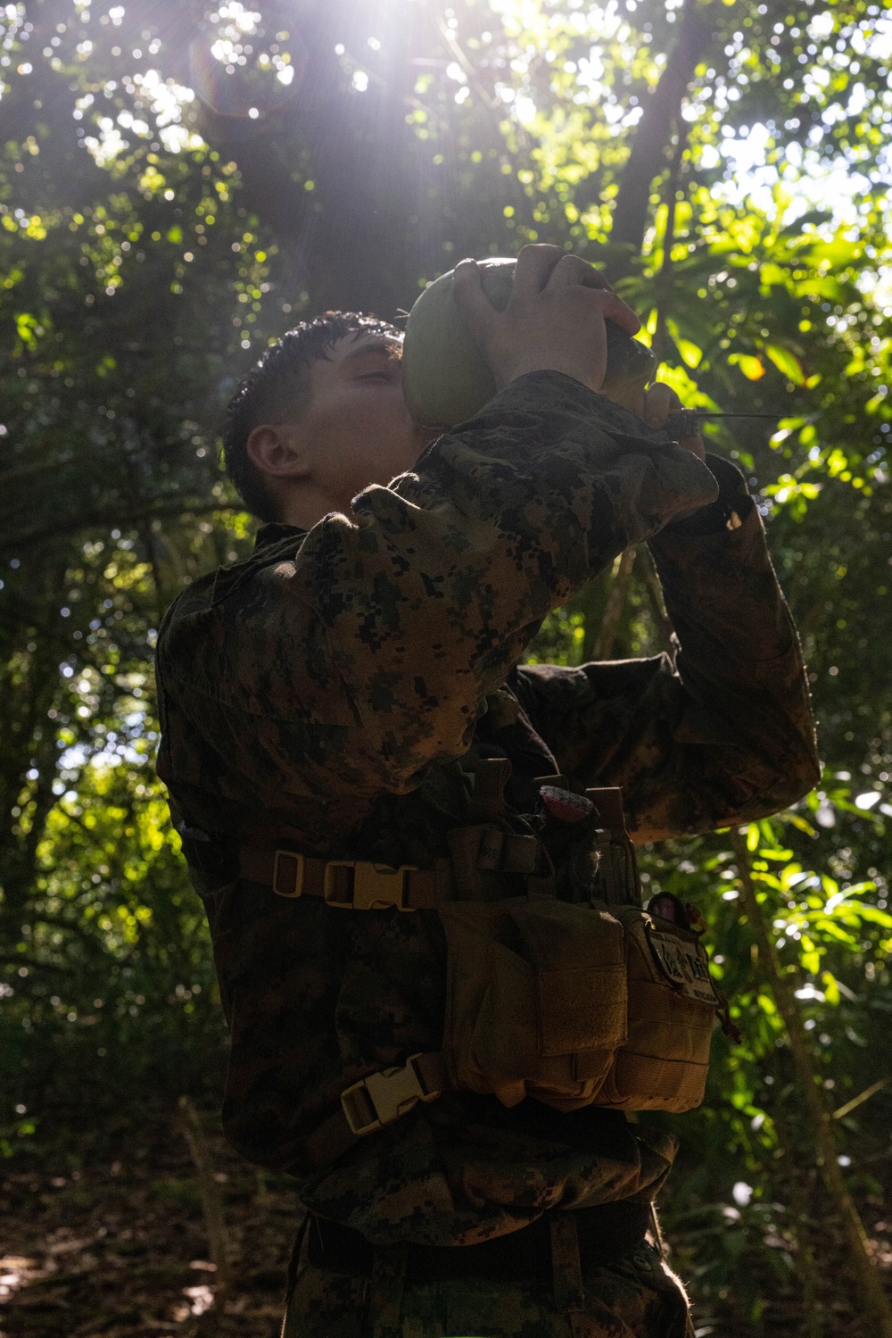 U.S. Marines with 1st MARDIV conduct night operations during Marara 24