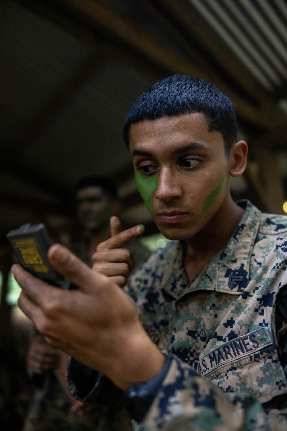 U.S. Marines with 1st MARDIV conduct night operations during Marara 24