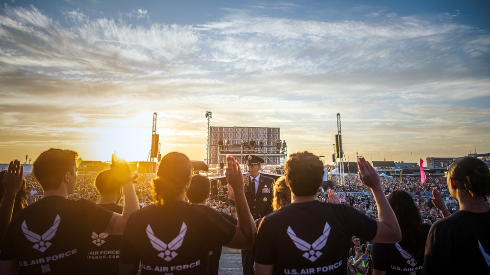 Air Force Oath of Enlistment at Wildwood