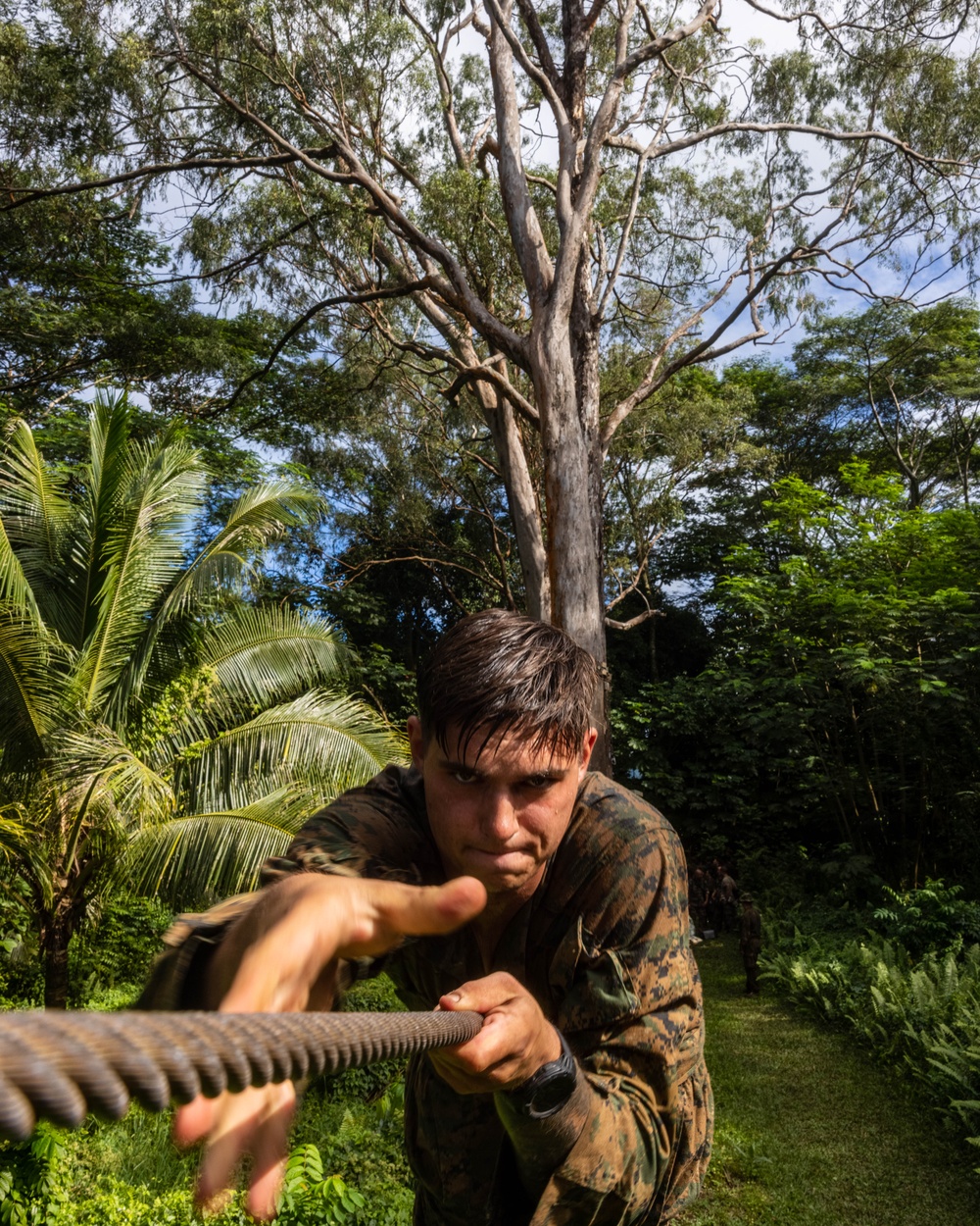 U.S. Marines complete commando course during Marara 24