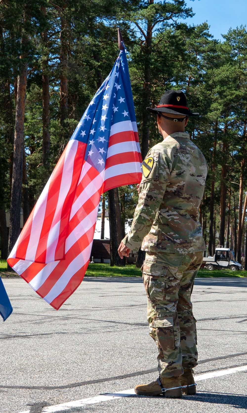 King Felipe VI of Spain Visits NATO Soldiers at Camp Adazi