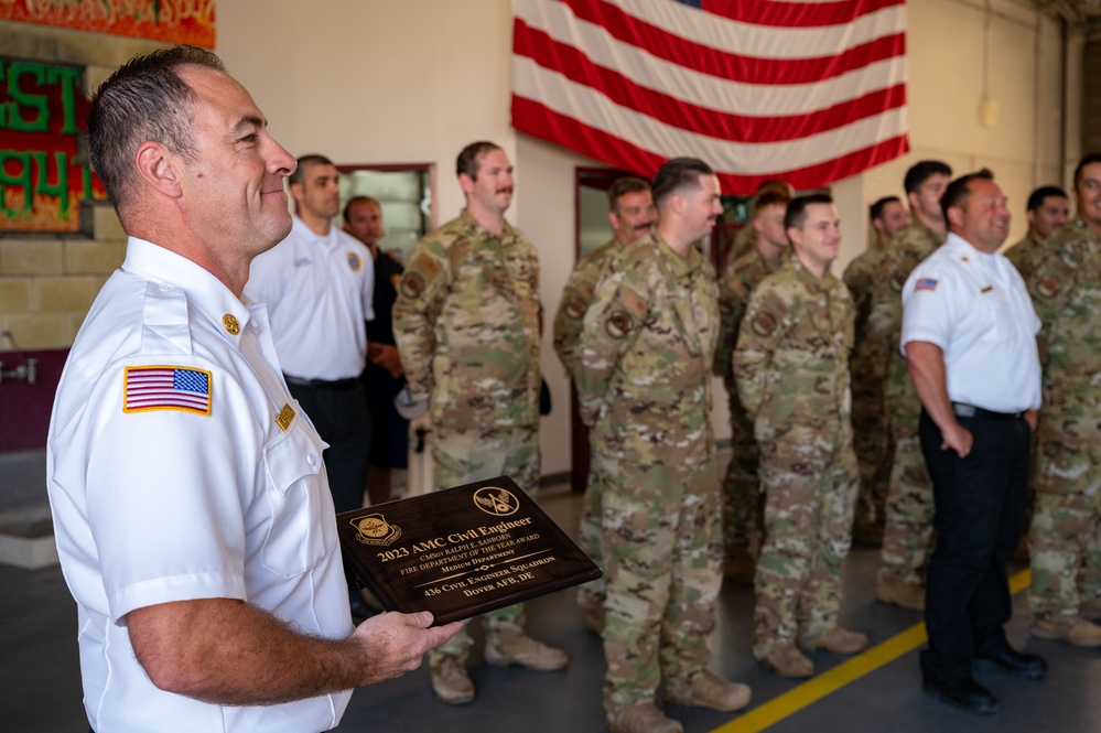 Dover AFB Fire Department wins CMSgt. Ralph E. Sanborn Fire Department OTY