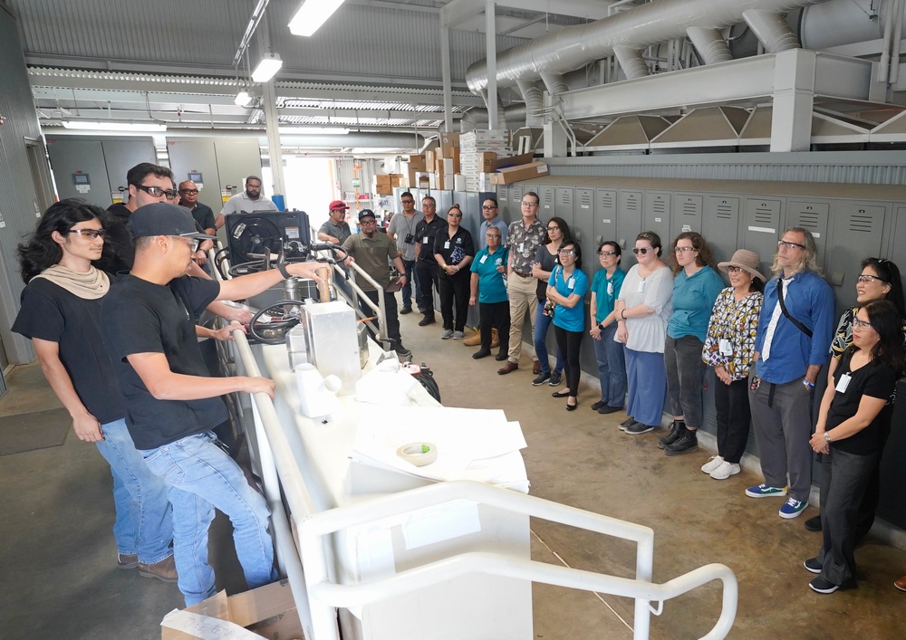 Honolulu Community College Staff Visit Apprentices at Pearl Harbor