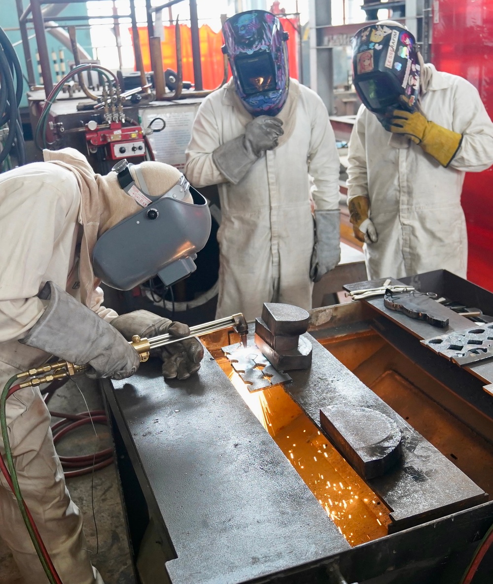 Honolulu Community College Staff Visit Apprentices at Pearl Harbor