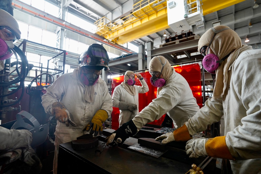 Honolulu Community College Staff Visit Apprentices at Pearl Harbor