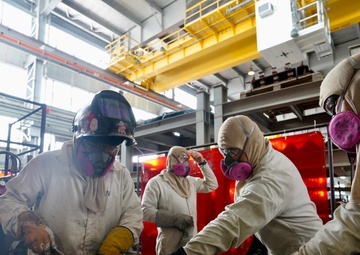Honolulu Community College Staff Visit Apprentices at Pearl Harbor