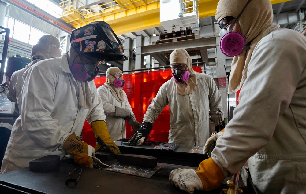 Honolulu Community College Staff Visit Apprentices at Pearl Harbor