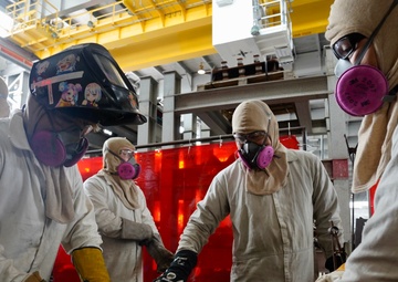 Honolulu Community College Staff Visit Apprentices at Pearl Harbor