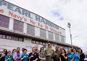 Honolulu Community College Staff Visit Apprentices at Pearl Harbor