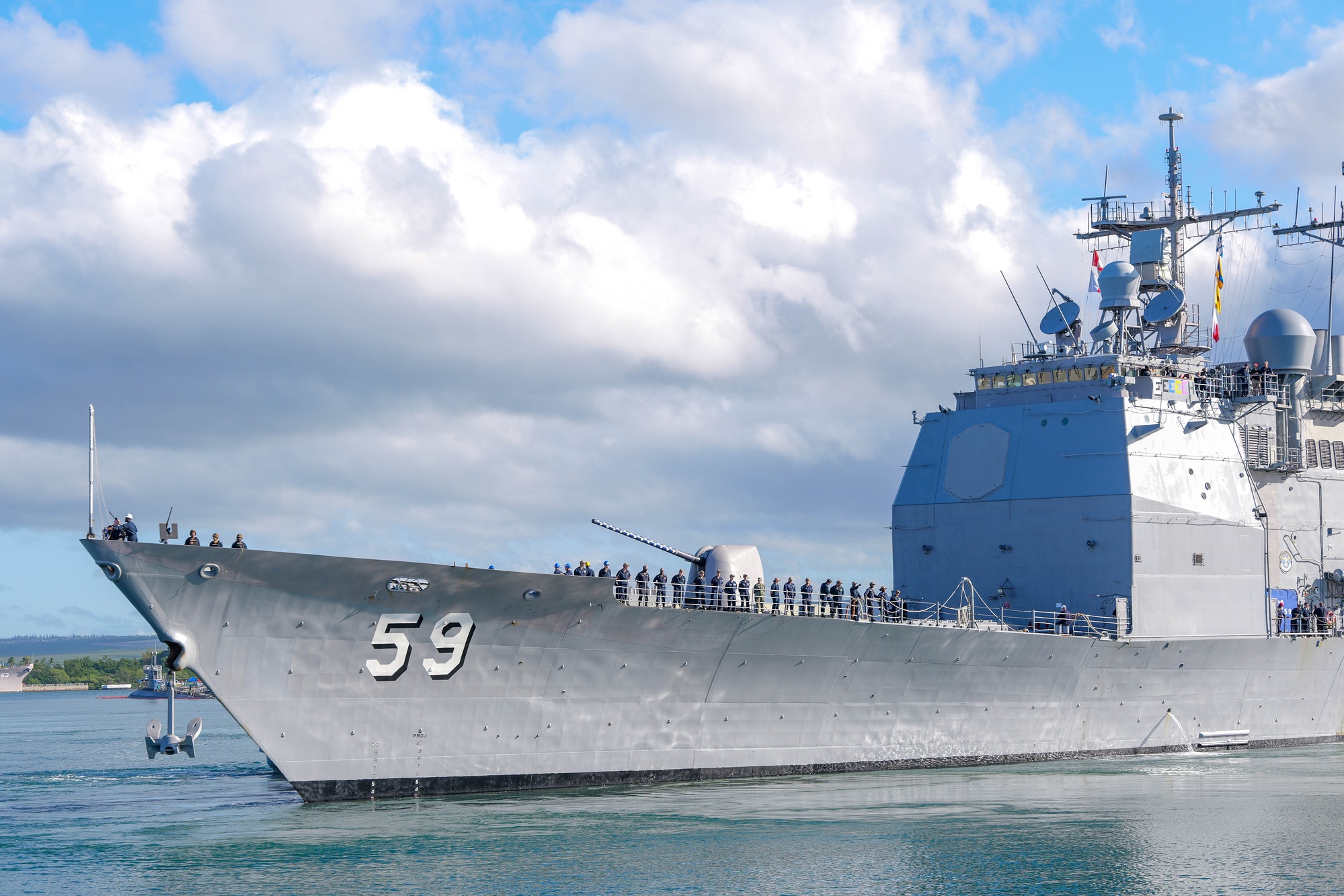 パールハーバー DVIDS - Images - USS Princeton (CG 59) Arrives at Pearl Harbor for