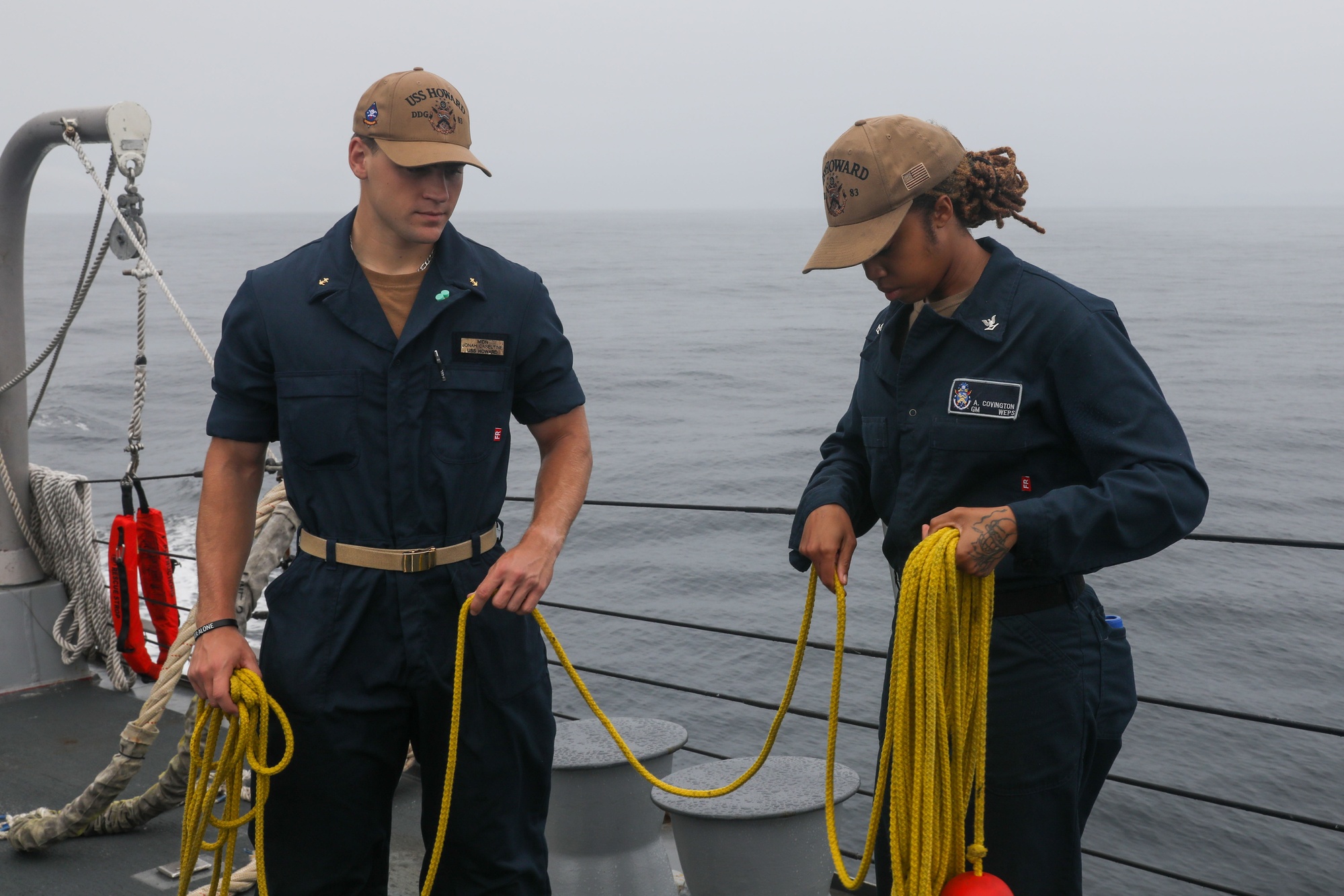 DVIDS - Images - Sailors aboard the USS Howard conduct a sea