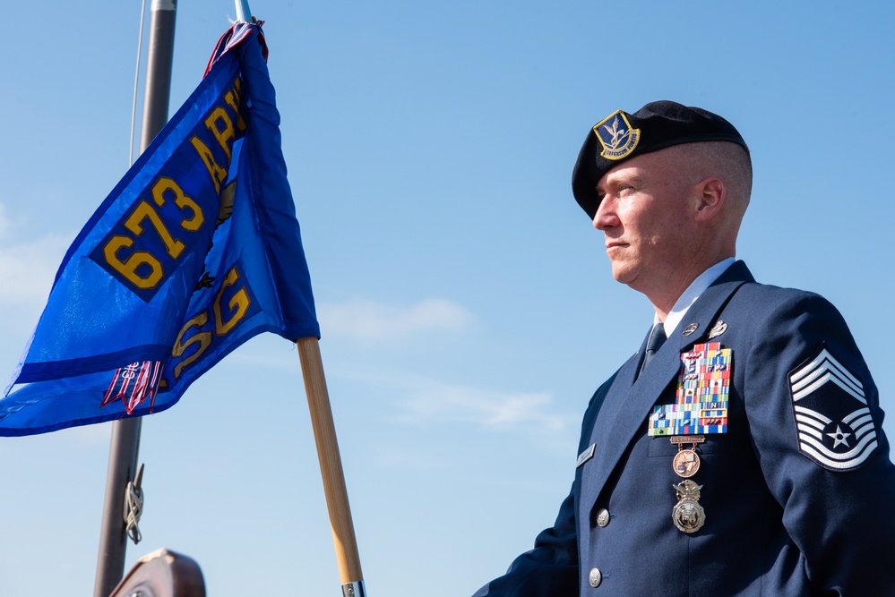 673d Mission Support Group hosts change of command ceremony