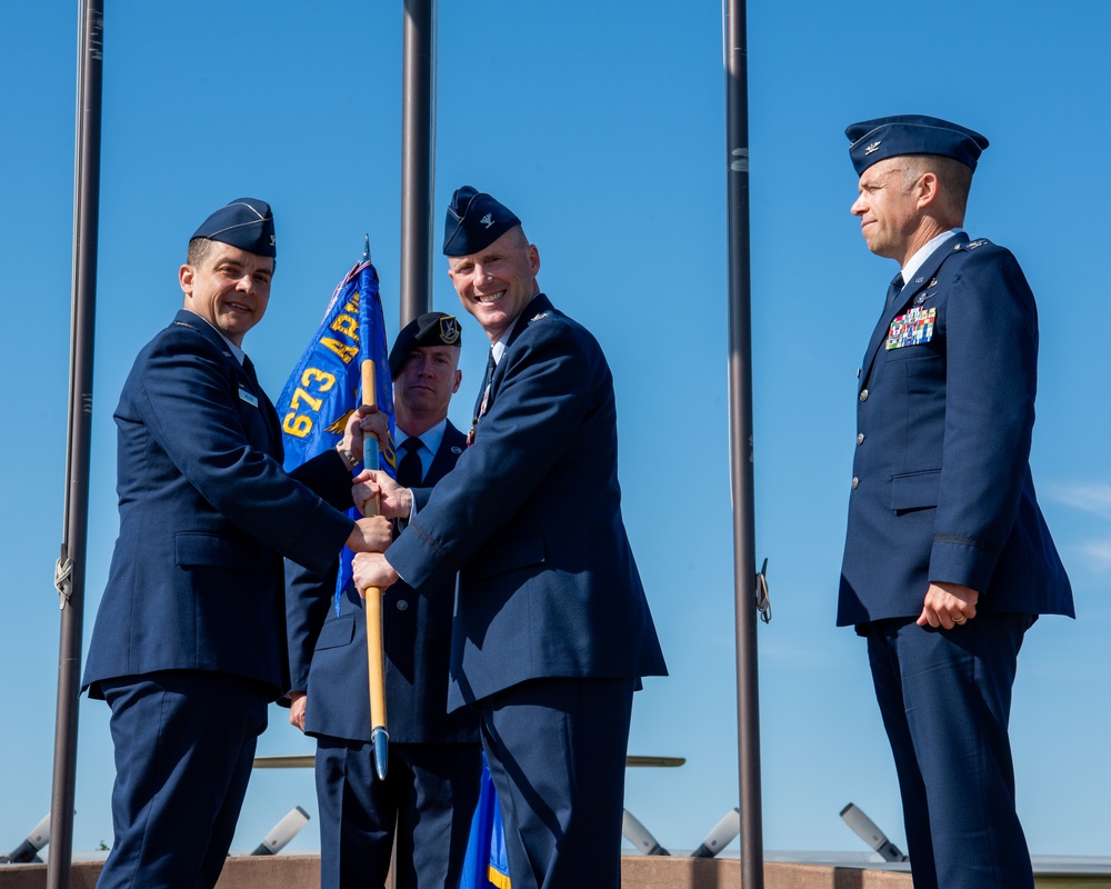 673d Mission Support Group hosts change of command ceremony