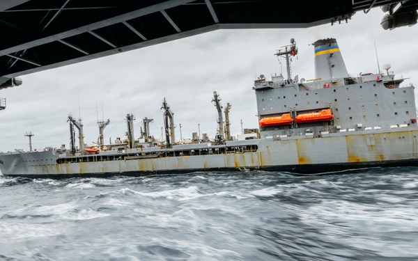 George Washington Conducts a Replenishment at Sea