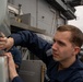 George Washington Sailors conduct maintenance on radar equipment.