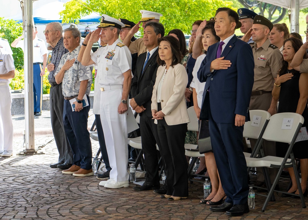 Adm. Steve Koehler attends 74th Korean War Commemoration Ceremony