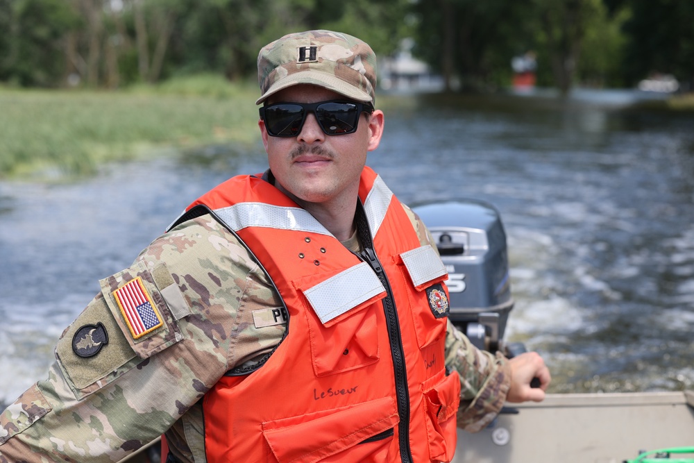 Minnesota National Guard assists in Waterville flood efforts