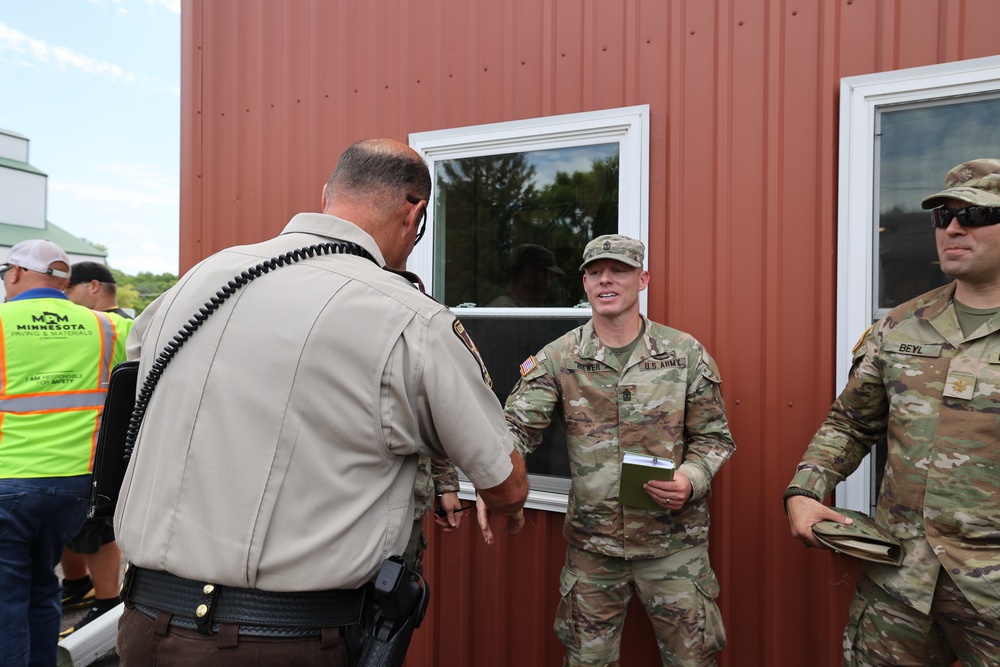 Minnesota National Guard assists in Waterville flood efforts