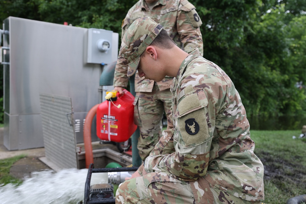 Minnesota National Guard assists in Waterville flood efforts