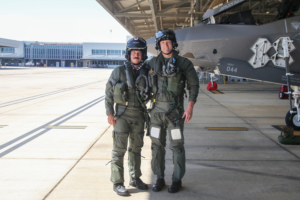 VMFA-214 leaders fly RAAF F-35A jets