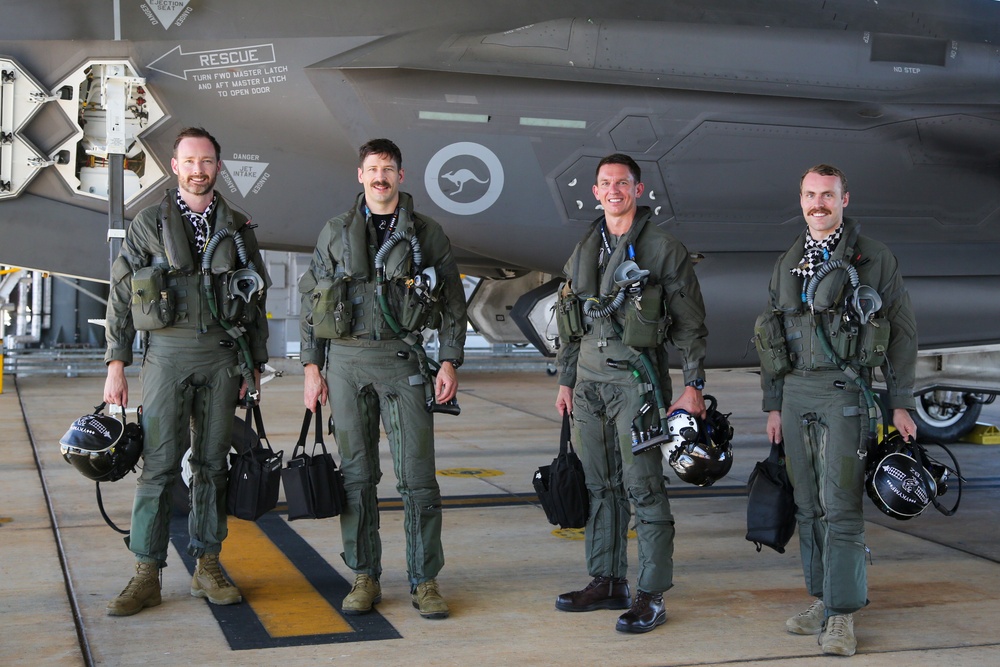 VMFA-214 leaders fly RAAF F-35A jets