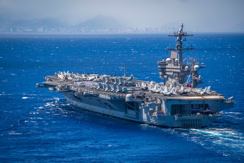 USS Carl Vinson Arrives at Pearl Harbor for RIMPAC 2024