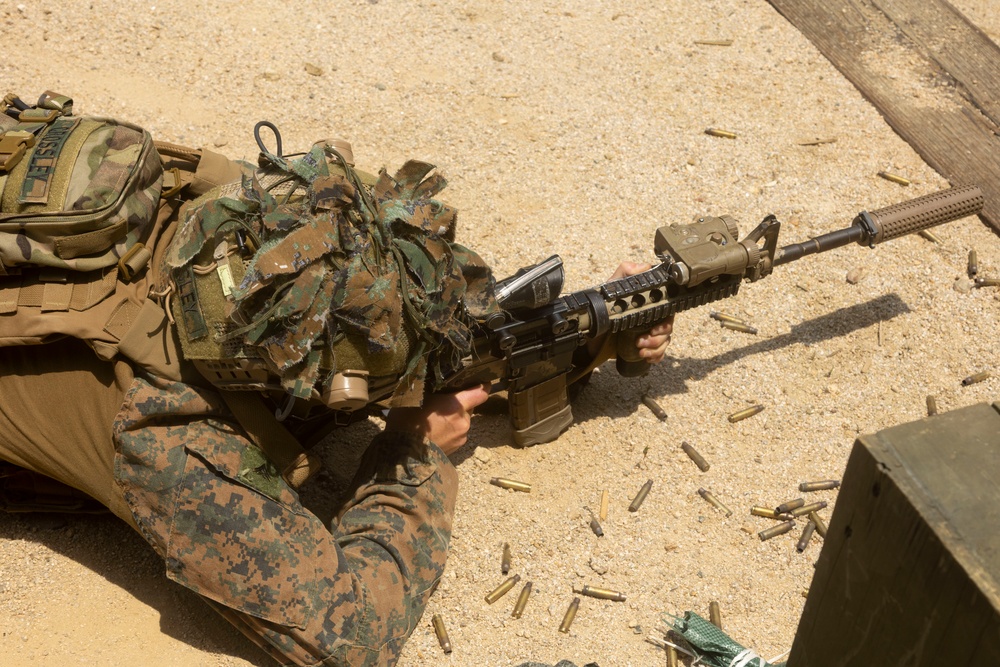 U.S. Marines execute an unknown distance course of fire during Korea Viper 24.2