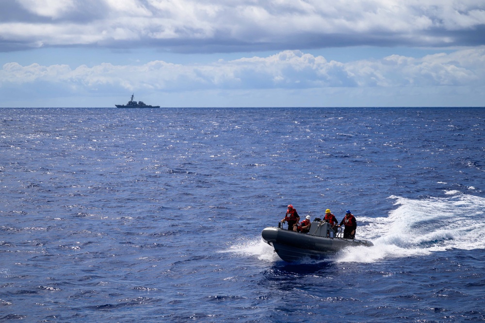 Boat Ops onboard USS Curtis Wilbur (DDG 54)