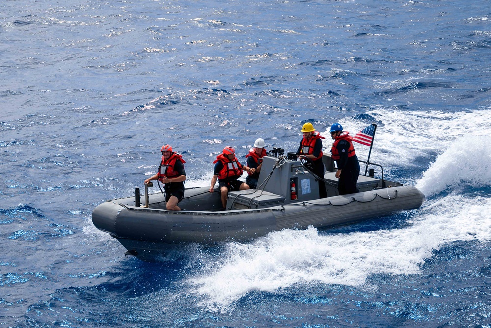 Boat Ops onboard USS Curtis Wilbur (DDG 54)