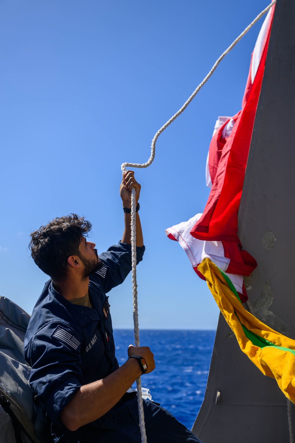 UNREP onboard USS Curtis Wilbur (DDG 54)