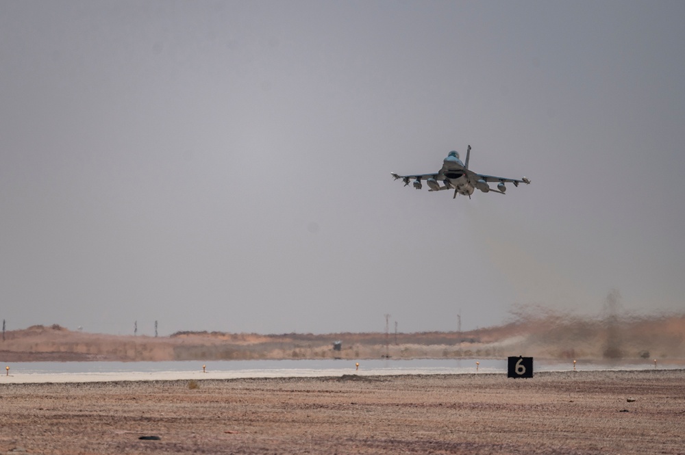 U.S. F-16 Fighting Falcons depart for Falcon Talon 2024