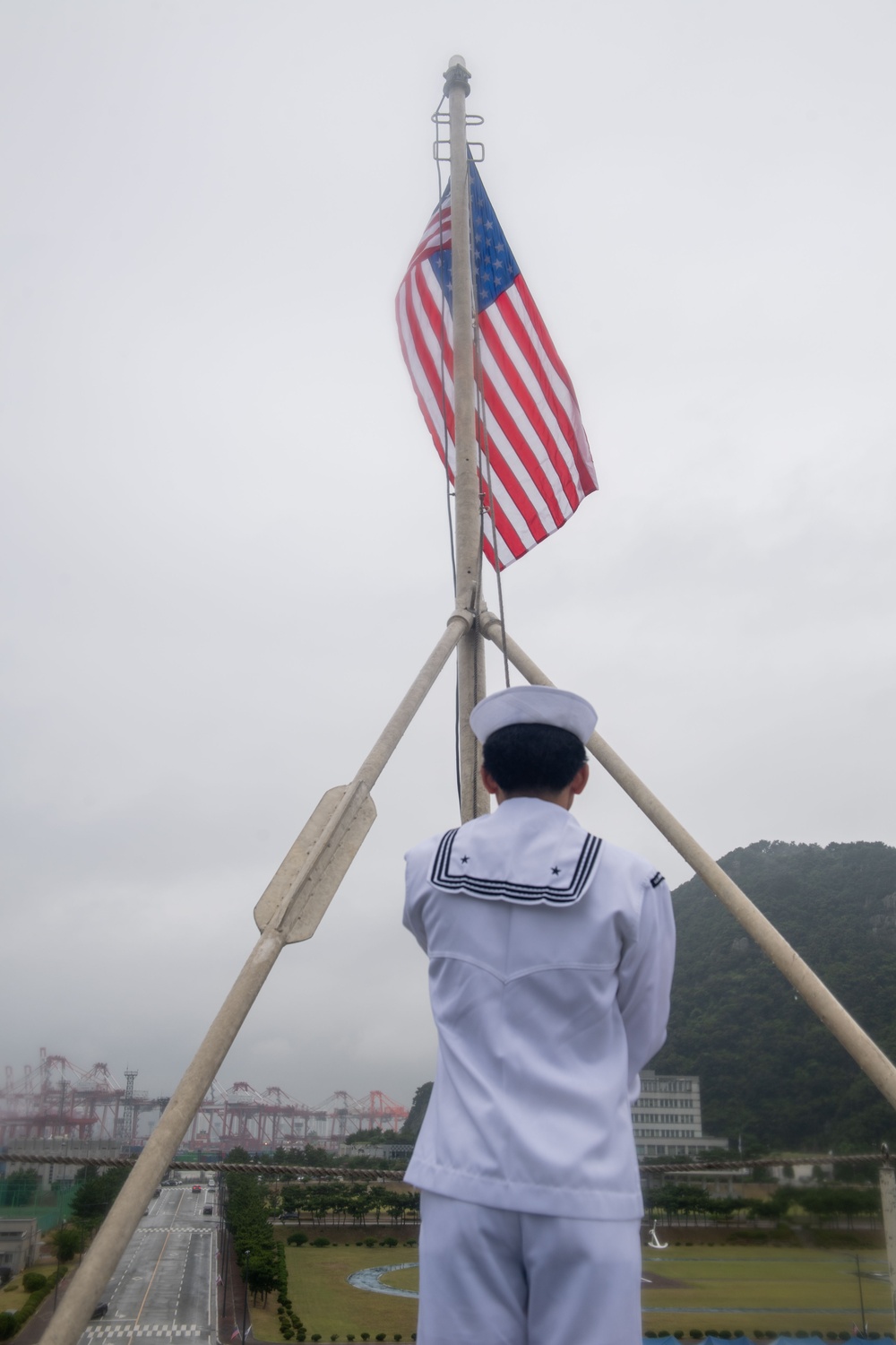 Theodore Roosevelt Arrives in Busan
