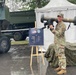 U.S. Army soldiers present combat platforms during EUROSATORY 2024