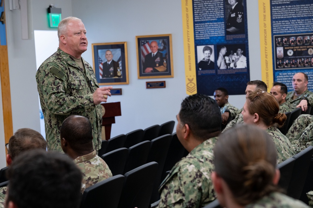 MCPON James Honea visits Newport, R.I.