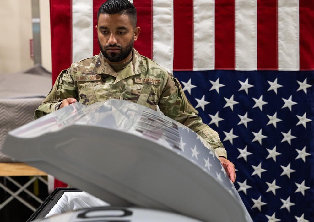 AFMAO casket training prepares travel to final resting place