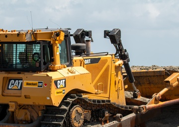 Renourishment Work Continues On Folly Beach