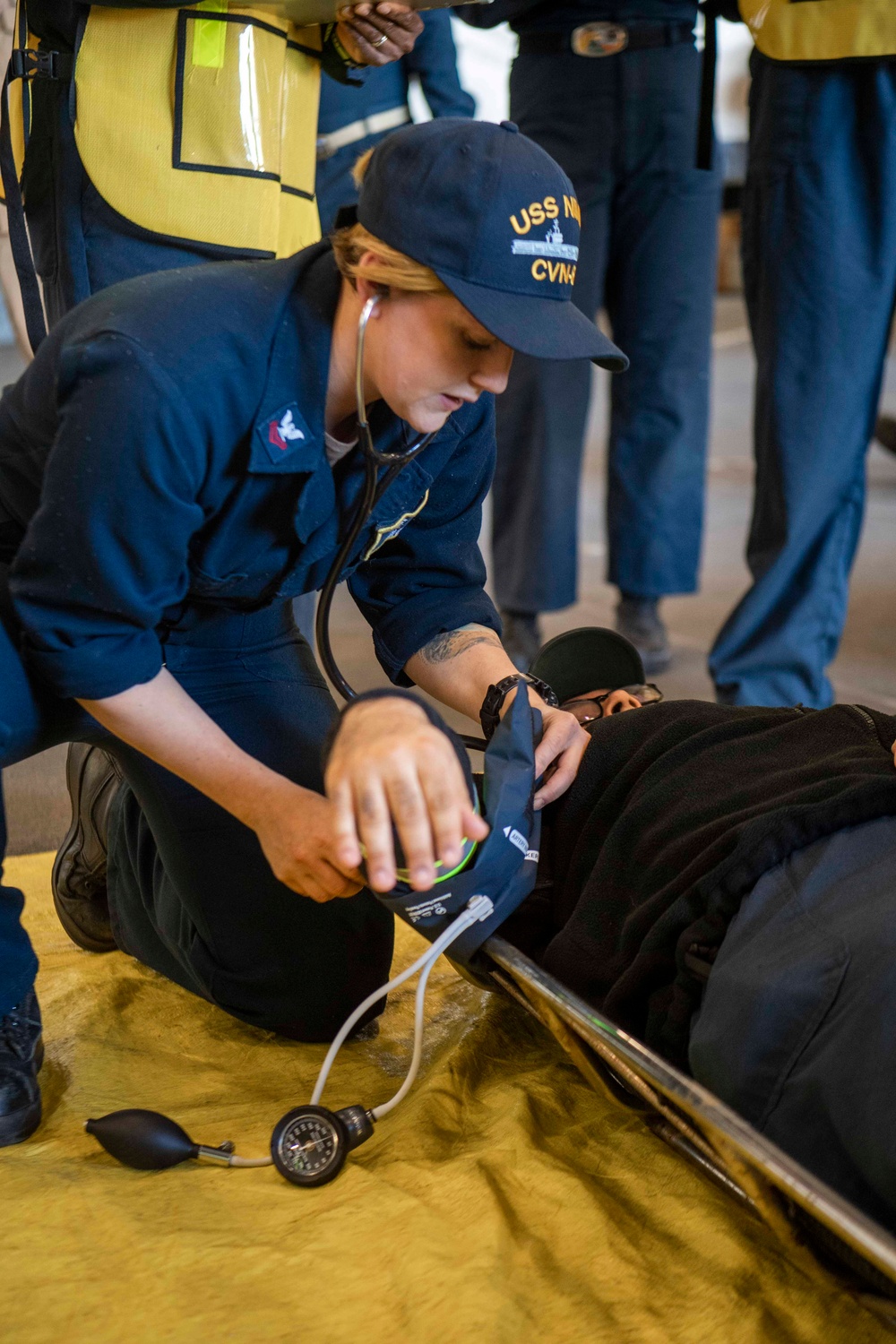 Hospital Corpsman Practices Medical Care
