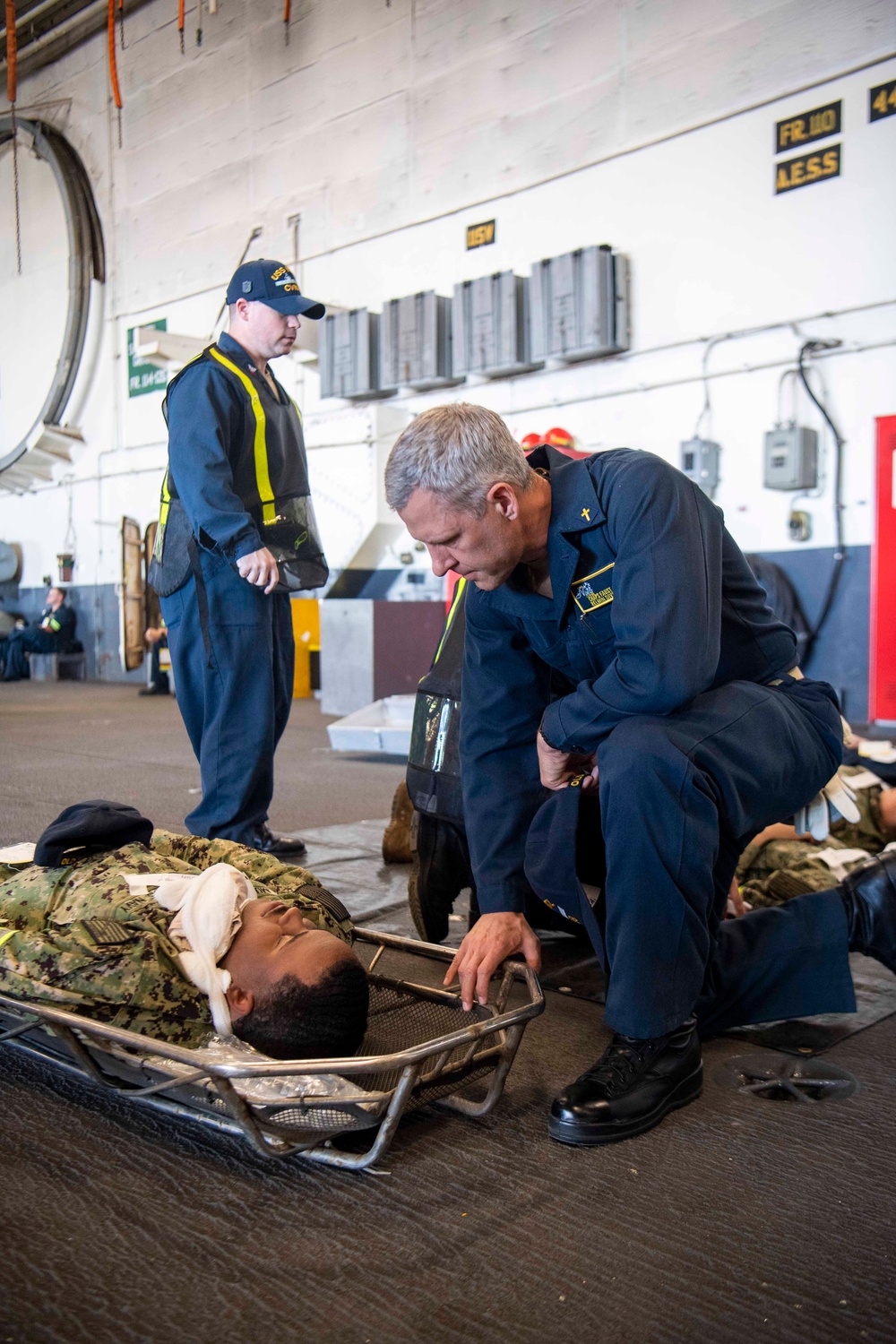 Navy Chaplain Participates in Drill