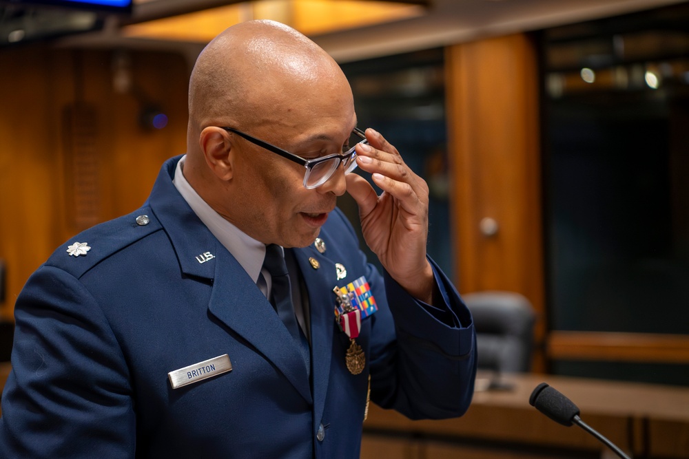 Lt. Col. Derrick Britton Retires after 28 Years of Service