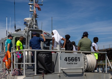Partnership In Education (PIE) program field trip CG Station Curtis Bay