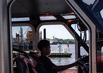 Partnership In Education (PIE) program field trip CG Station Curtis Bay