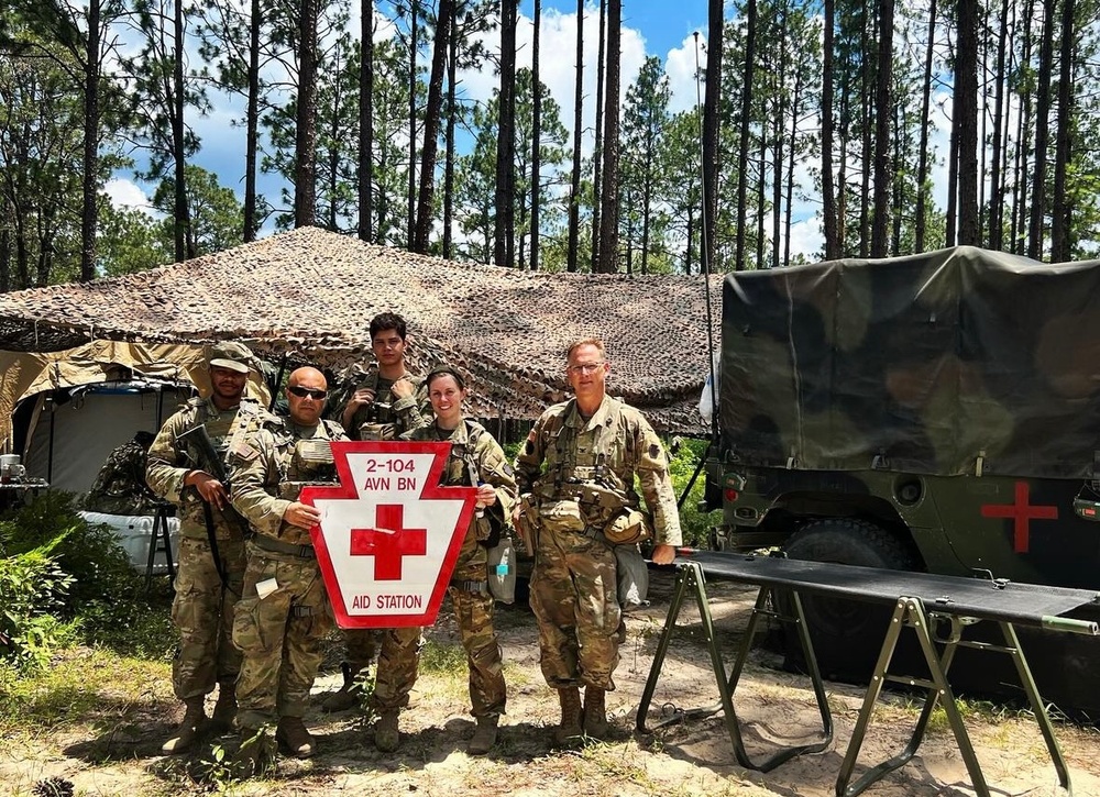 Medical aid station team