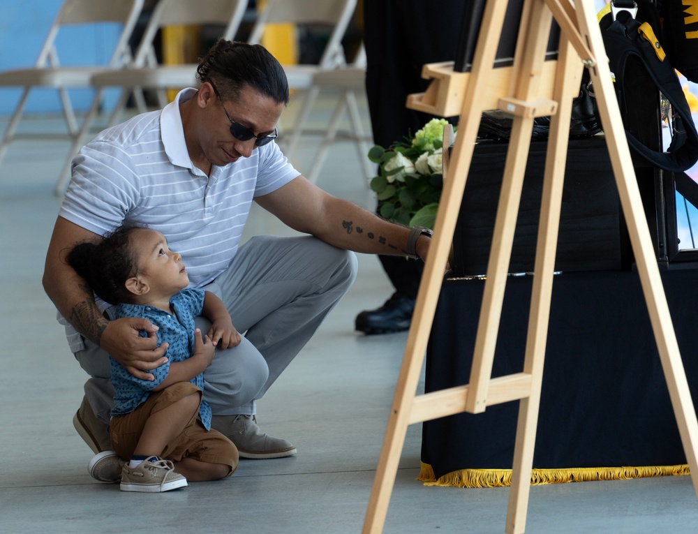 Golden Knights hold memorial for fallen jumper