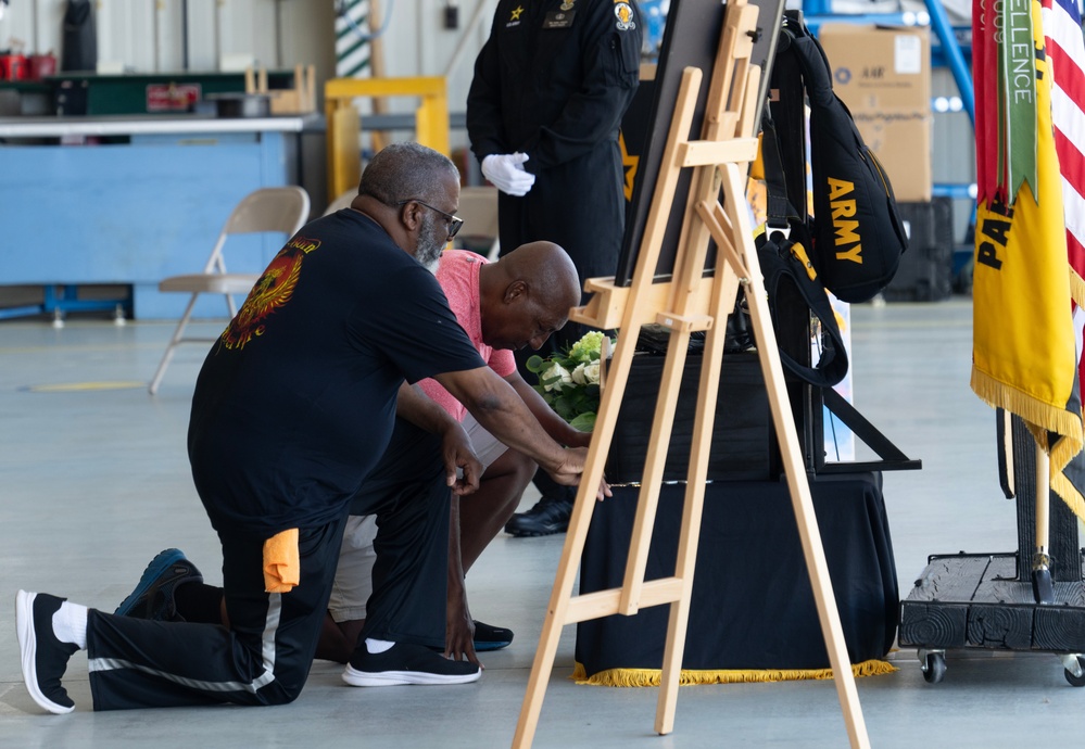 Golden Knights hold memorial for fallen jumper