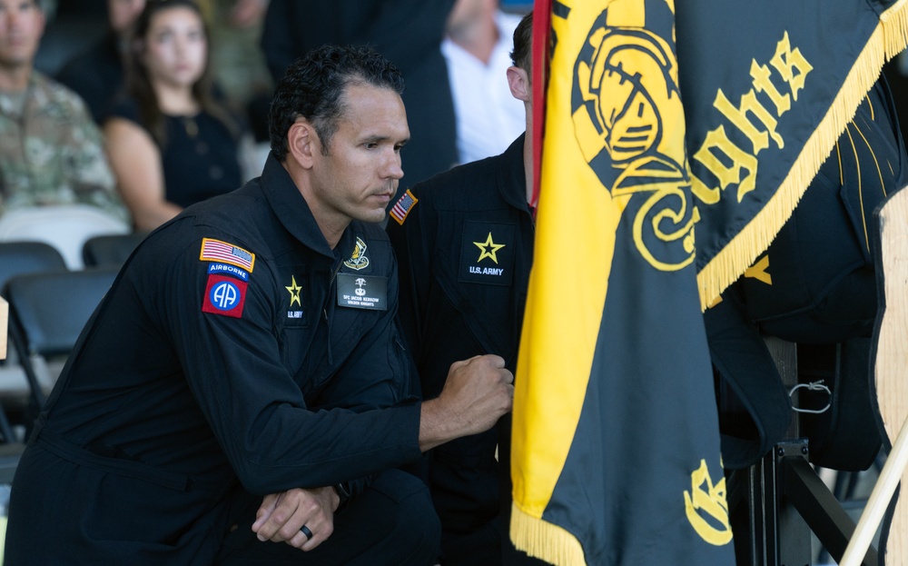 Golden Knights hold memorial for fallen jumper