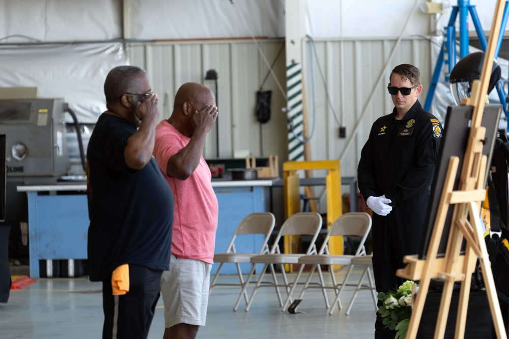 Golden Knights hold memorial for fallen jumper