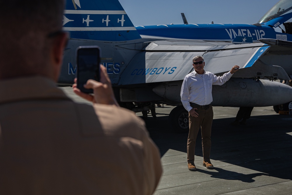 Mr. Gregg Habel visits MAGTF-23 command and staff during ITX 4-24